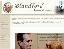 Tablet Screenshot of blandfordtownmuseum.org